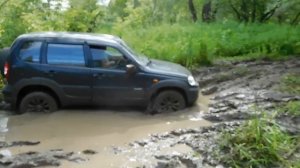 @16 Отдыхс палатками ч5 На Шеви Нива по бездорожью.