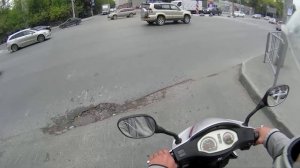 Покатушки на Электроскутере Санра S, последний ролик.