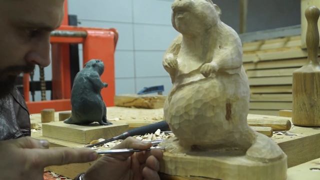 wood carving/ бобр из дерева смотреть онлайн