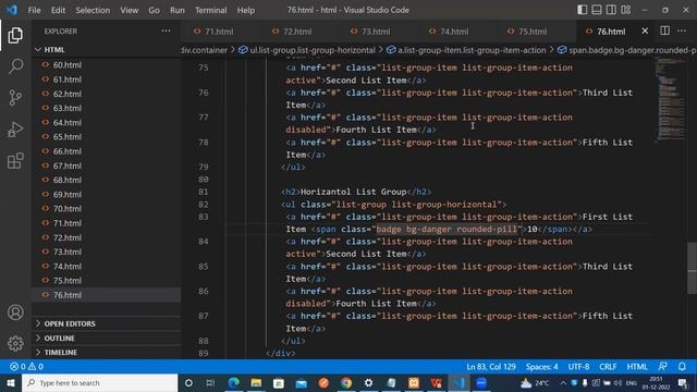 Advanced Bootstrap 5 Training Part | 10 | By Teja Live Tracks call ...