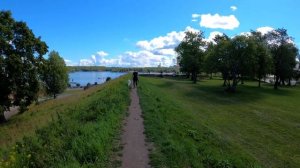 Walking around Lappeenranta, July 2020, Finland [4K]