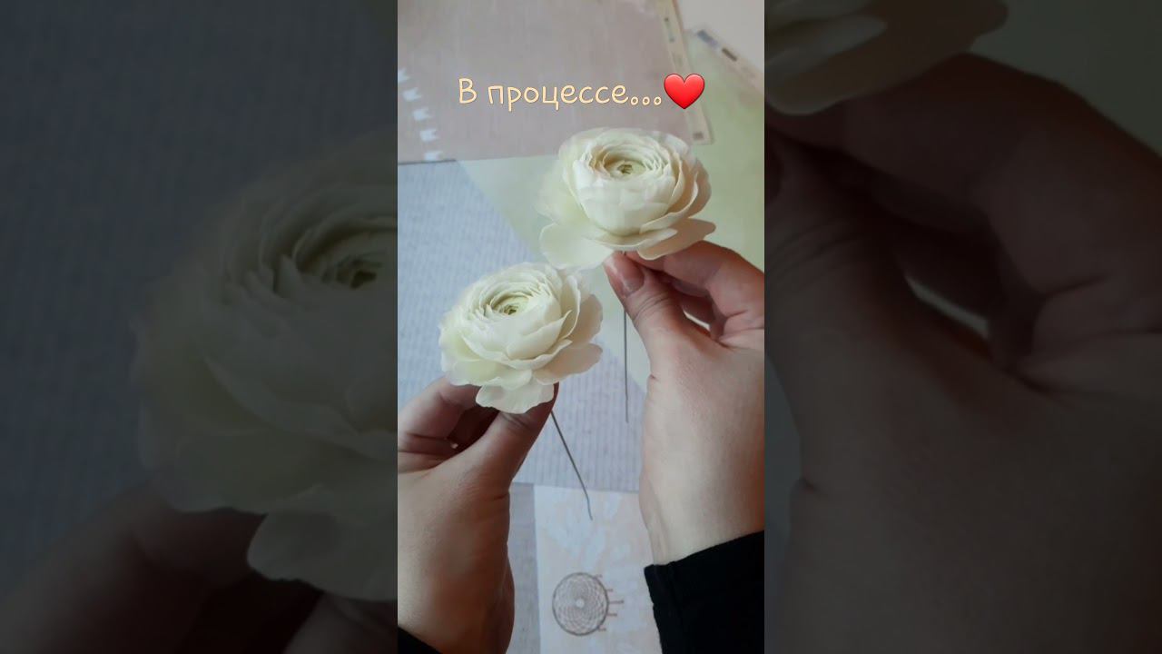 Мои ранункулюсы  Создавай цветы вместе со мной на моем канале