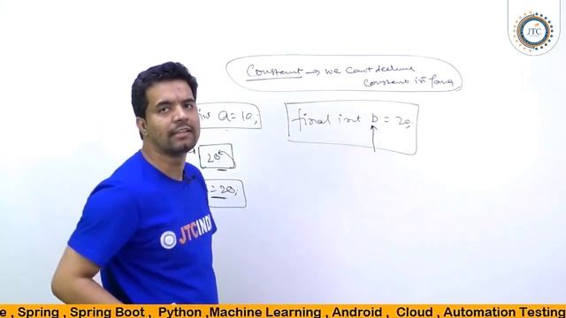How to declare Constant in Java by Som Sir