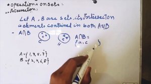 Union, Intersection, Difference  and Symmetric Difference of Sets .Operation of Sets