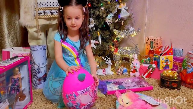 Лизкины распаковочки яйца Zuru RainBocorns и Barbie смотреть онлайн