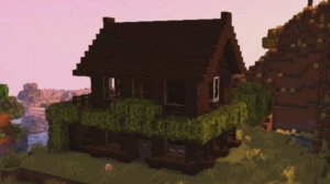 Дом из темного дуба в Minecraft за 5 минут