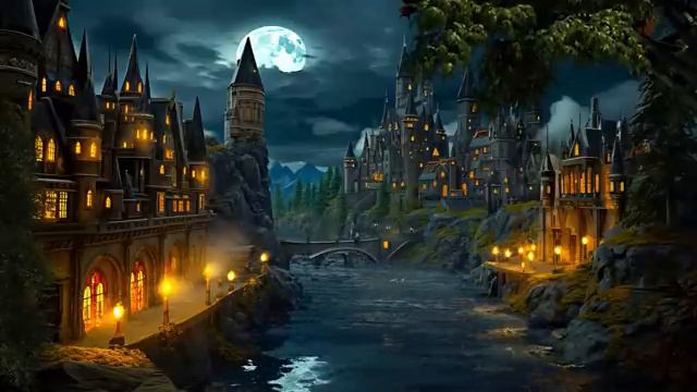 Fantasy Medieval Castle Ambience | Relaxing Medieval Sounds at Night, Gentle River, Frogs, Crickets смотреть онлайн