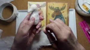 МК ватная игрушка "Уважаемый Лось" Часть 3. (ГОЛОВА)  DIY spun cotton toy " Dear Moose" Part 3
