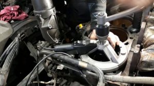 DAF 105. Ремонт.Исправление посадочного гнезда гильз в блоке. Выступ гильзы над уровнем блока0,15 м