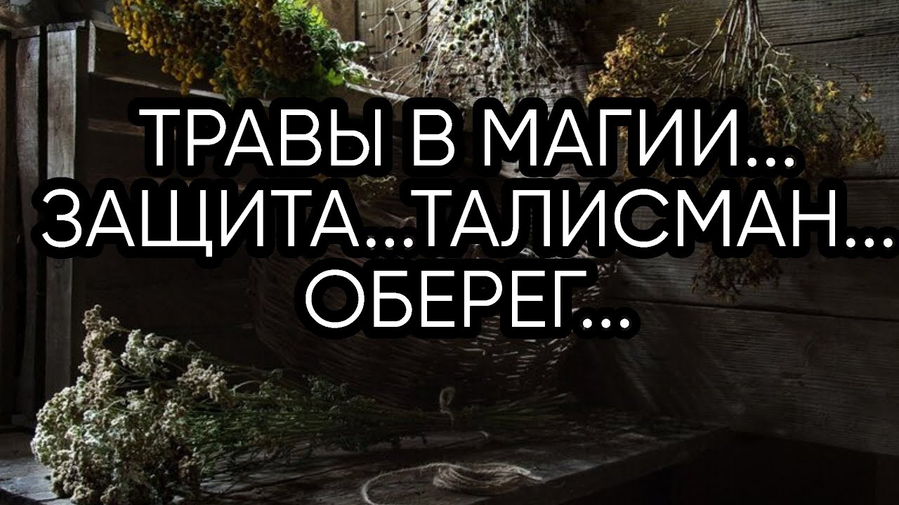 ТРАВЫ В МАГИИ... ЗАЩИТА...ТАЛИСМАН... ОБЕРЕГ...