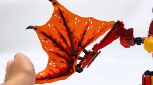 The Best Two-Legged LEGO Dragon? - Fire Dragon Attack Review! LEGO Ninjago Legacy Set 71753