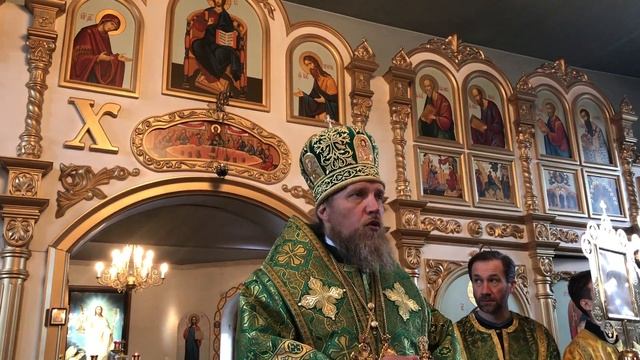 Проповедь епископа Иоанна в день Престольного праздника Троицкого храма города Инты. смотреть онлайн