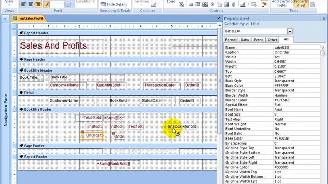 Access 2007 Reports: Adding Sum Field смотреть онлайн
