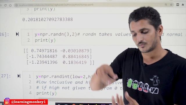 Random sqrt std log Functions in Numpy || Lesson 54 || Python || Learning Monkey ||