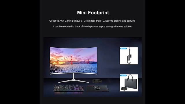 Goodtico Mini PC Fanless Design Windows 10 Pro Desktop Computer смотреть онлайн