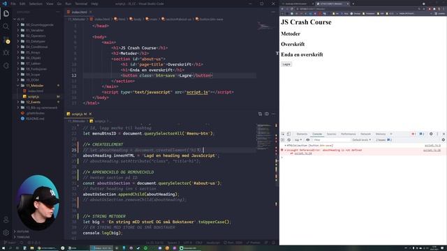 JavaScript Crash Course - 11 Metoder смотреть онлайн