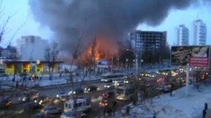 пожар в тц ЕВРОПА Уфа
