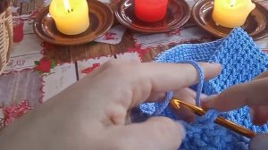 Совместное вязание крючком сумочки из полиэфирного шнура..mp4