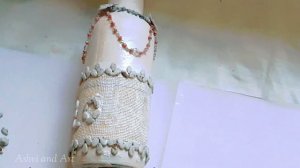 DIY Bottle Art| Easy bottle decoration idea|Best out of waste|malayalam