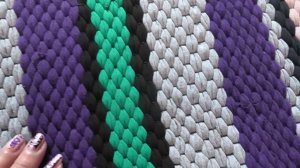 Коврик из футболок "РЯДНУШКА" Техника наших прабабушек | Без крючка