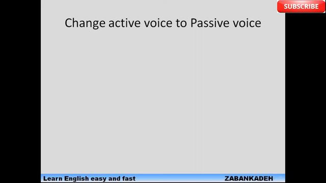 Passive voice (present & past)