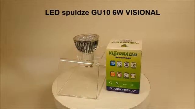 LED spuldze GU10 6W VISIONAL / LED лампа GU10 6W VISIONAL смотреть онлайн