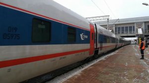 Отправление ЭП20-060 с пассажирским поездом Стриж сообщением Берлин-Москва / EP20-060 with "Strizh"