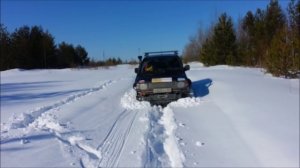 Pajero Sport II и Pajero II по снегу.