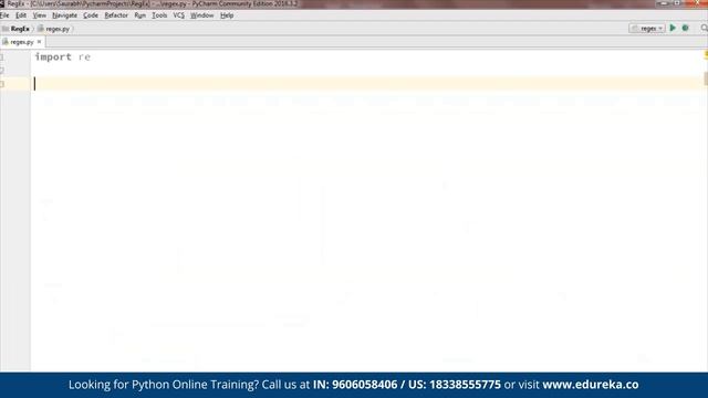 Introduction to Python RegEx | What is Python RegEx | Python Training | Edureka | Python Rewind - 4