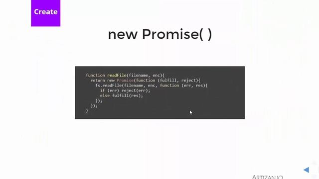Javascript Promises creation and flow of promises