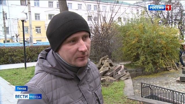 Стало известно, когда планируют закончить ремонт территории у памятника Лермонтову