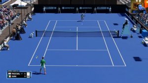 AO TENNIS 2 ТОП СИМУЛЯТОР ТЕННИСА - Первая тренировка и матч в турнире уровня ПРО