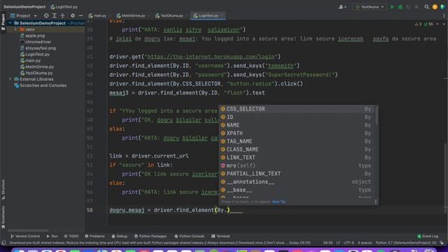 Python ve Selenium ile web test otomasyonu-07: Login test otomasyonu alıştırması смотреть онлайн