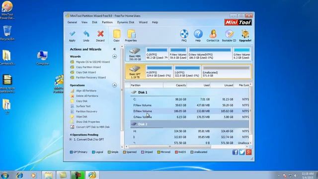 Convert MBR Disk to GPT Disk With MiniTool Partition Wizard смотреть онлайн