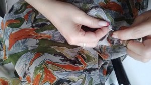 Ручной старинный руликовый шов