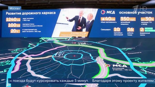 Владимир Путин и Сергей Собянин дали старт движению по МЦД-3