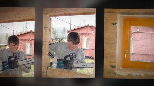 Установка окна в срубе смотреть онлайн