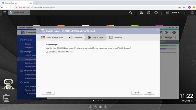 QNP304 Backup Strategies: Create an iSCSI LUN смотреть онлайн