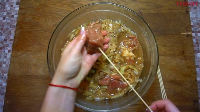 ШАШЛЫК в духовке МЯГКИЙ, СОЧНЫЙ. Отличный маринад.