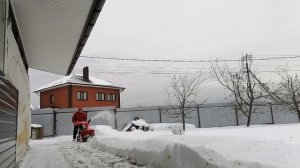 снегоуборщик,  первая уборка