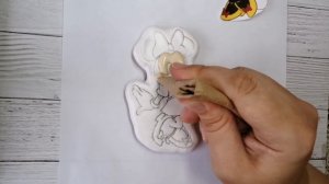 Пряник Мини-маус. Айсинг красный и чёрный цвет. Процесс от переноса рисунка до росписи.