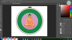 How to Desige Logo in photoshop cc 2018||របៀបធ្វើ Logo ក្នុង adobe photoshop cc By: Sikhean SK