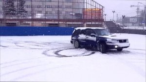 Subaru Forester SF5 2.0 turbo первый снег