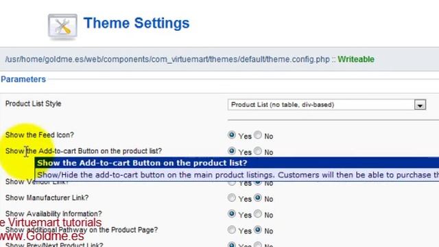 Virtuemart theme options tutorials смотреть онлайн