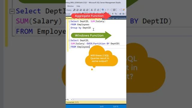 SQL | Windows Vs Aggregate Functions