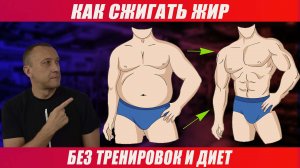 Как сжигать жир на животе без тренировок и диет