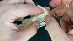 Овальная салфетка крючком, Марсела, 12-15