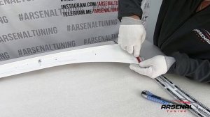 Монтаж тюнинг спойлера на 5-ую дверь KIA Ceed 3 / Installation spoiler on the 5th door of KIA Ceed
