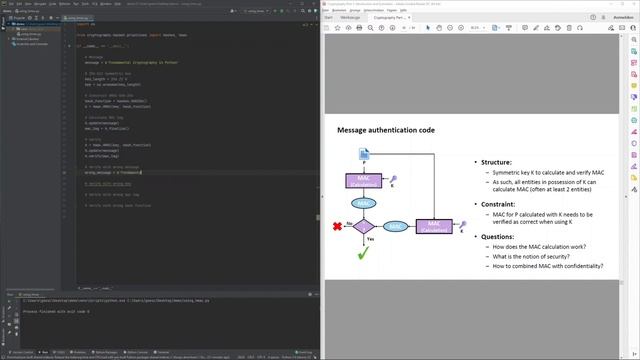 Cryptography with Python 31: Using HMAC in Python