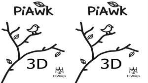 PiAwk game 3D SBS VR box google cardboard video